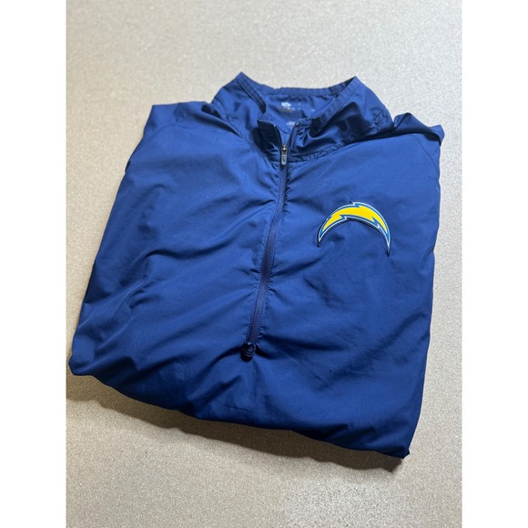 Nike NFL Los Angeles Chargers Pullover Jacket Windbreaker Blue Mens Large - Picture 1 of 9